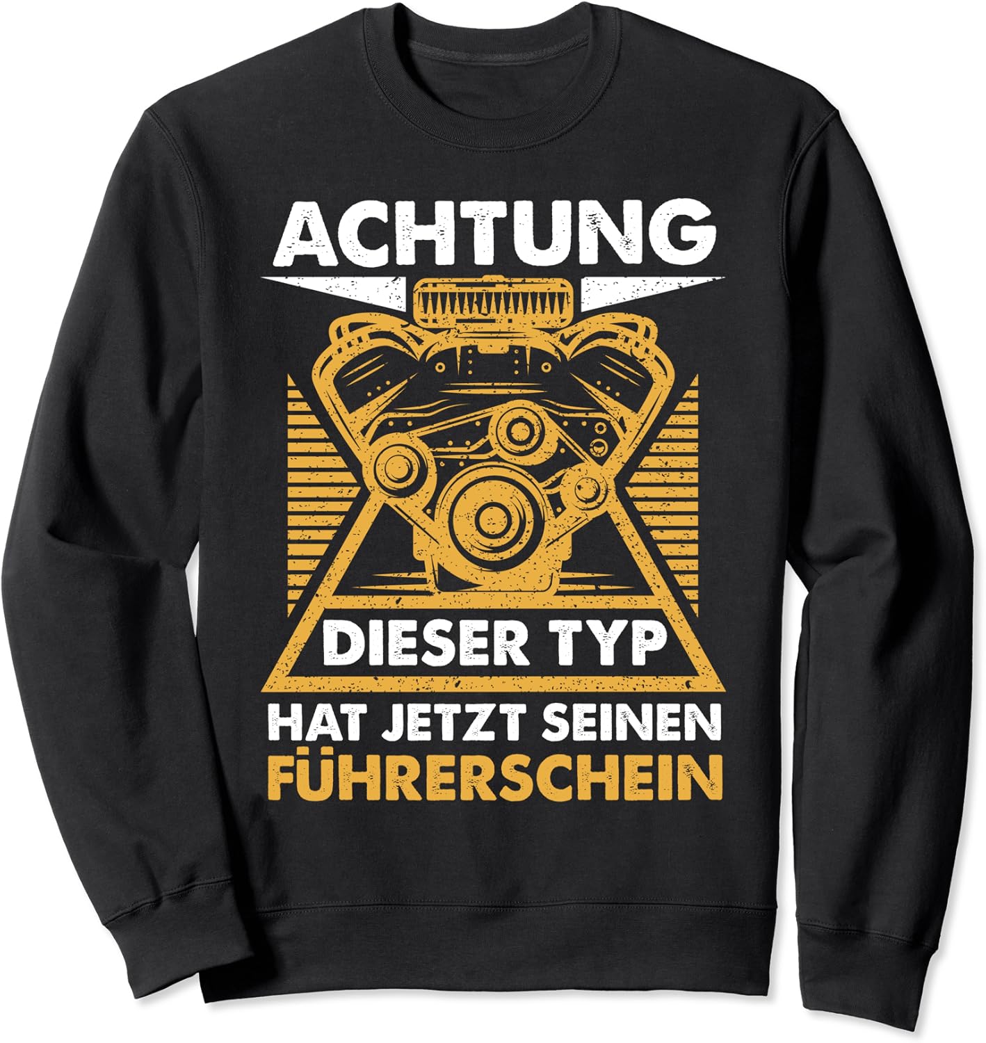 Führerschein bestanden Fahrprüfung L17 Fahrschüler Sweatshirt : Amazon ...